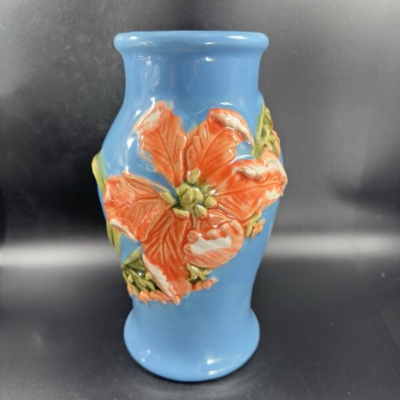 April Cornel Pynmalay Ceramic Vase Vessel Flower Pattern Malay Flower W Sticker - Picture 13 of 15